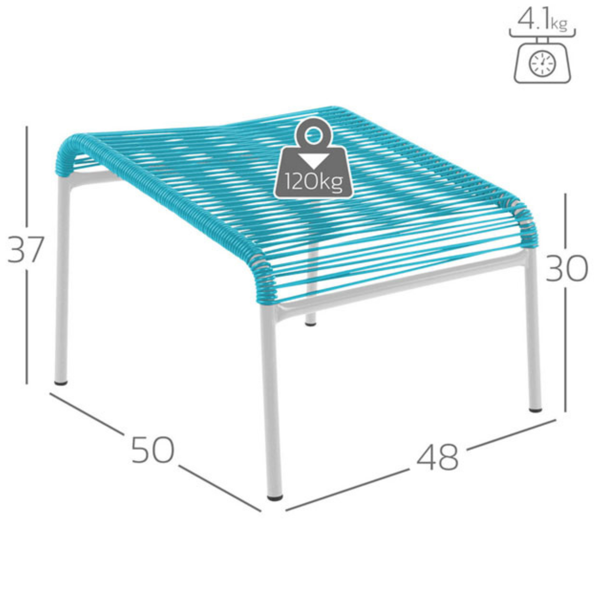 Lounger Hocker Säntis Spaghetti