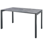Schaffner Fiberglas-Tisch Luzern 140x80cm Beton Anthrazit - moderner Gartentisch