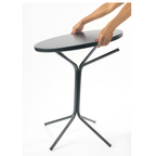 Schaffner PIX Bistrotisch 60cm rund, klappbar, moderner Gartentisch mit Metallgestell