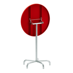 Schaffner Stehtisch Säntis rund 80cm rot - hochwertiger Schweizer Designertisch für Gastro und Event