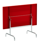Schaffner Tisch Säntis 240x80cm rot - moderner Klapptisch für Garten und Terrasse
