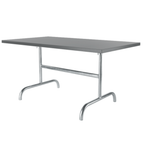 Schaffner Säntis Metalltisch 180x90cm Pastellbraun – moderner Gartentisch mit Aluminiumgestell
