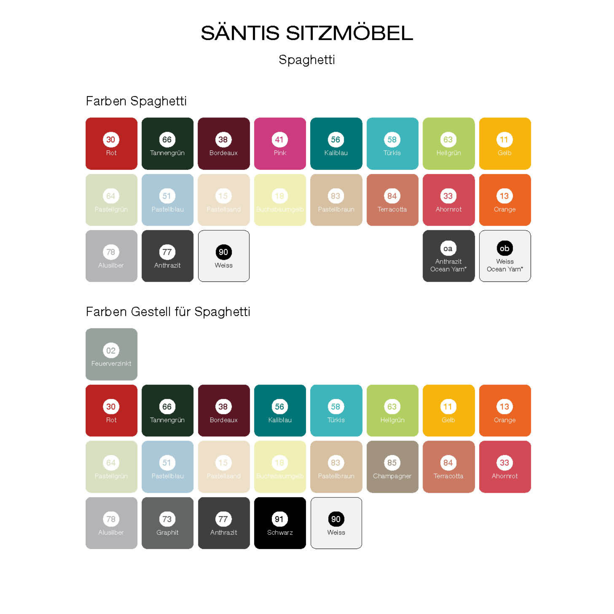 Spaghetti-Bank Säntis 2er