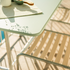 Schaffner Metalltisch Rigi 140x80cm Pastellgrün - moderner Gartentisch online kaufen
