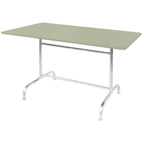 Schaffner Metalltisch Rigi 140x80cm in Pastellgrün – moderner Gartentisch mit Aluminium-Gestell