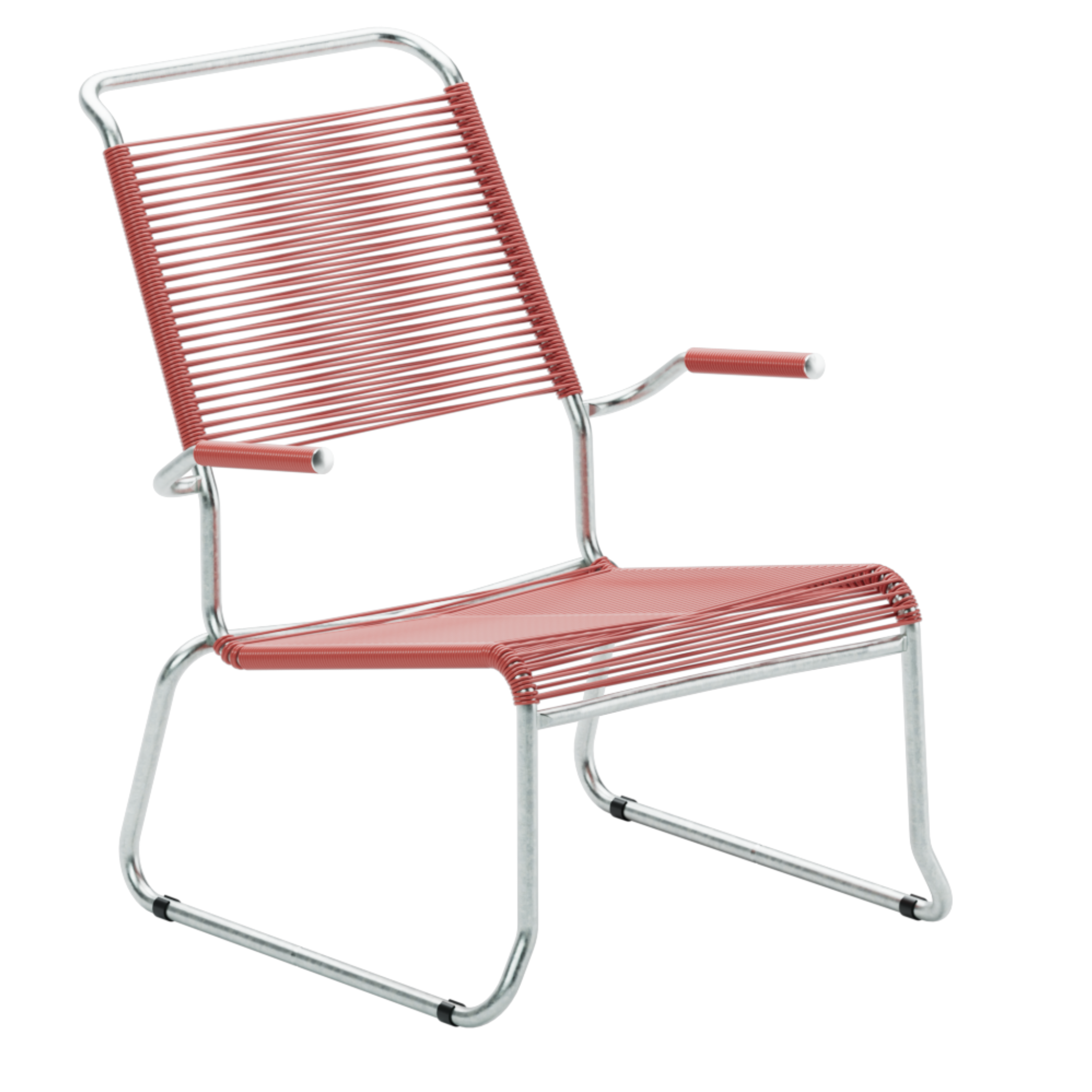 Spaghetti Lounger Säntis Hochlehner mit Kufen und Armlehnen