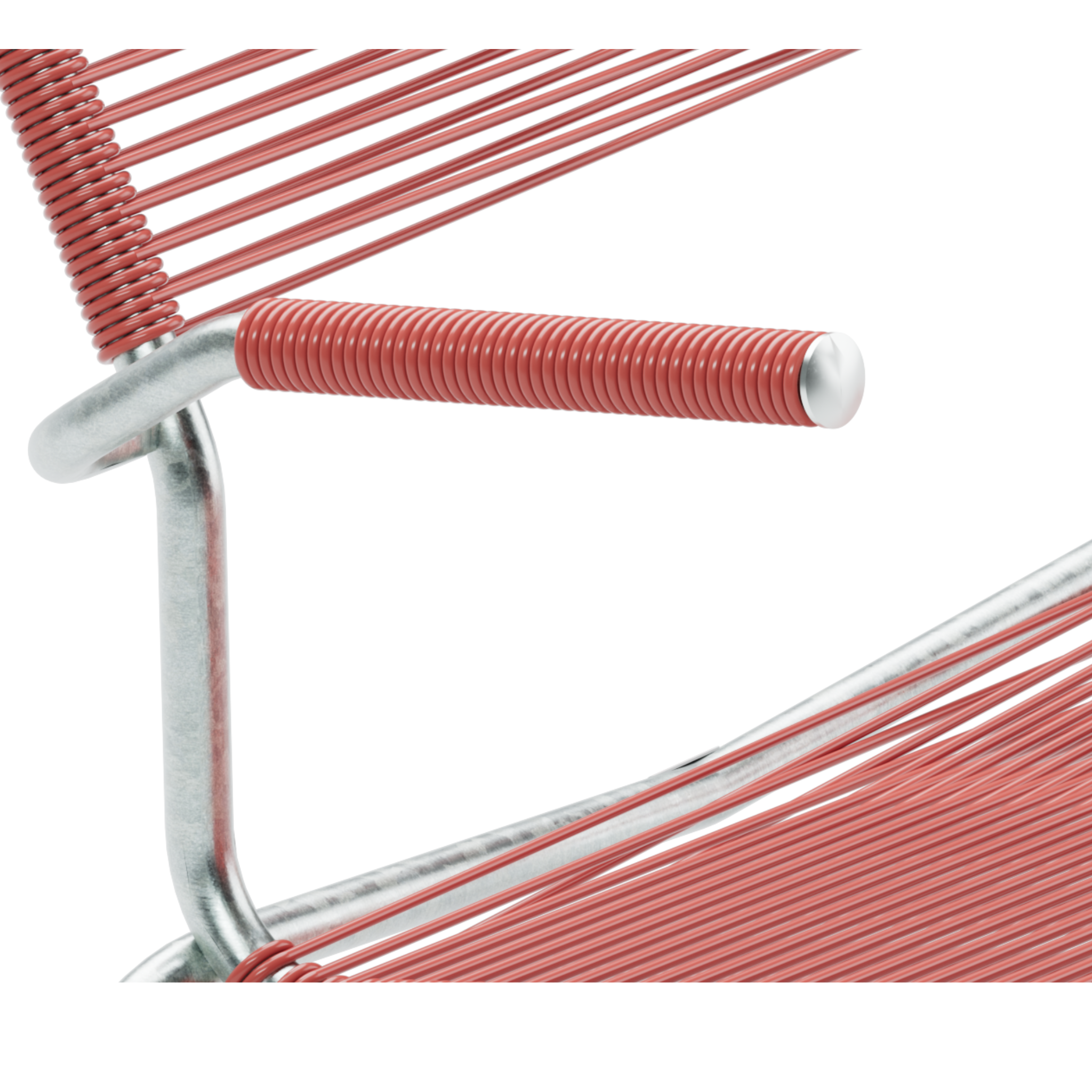 Spaghetti Lounger Säntis Hochlehner mit Kufen und Armlehnen