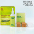 Uniters Mikrofaser Pflegeset mit Reinigungsspray, Reinigungstuch und Schwämmen für Mikrofasermöbel