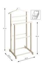 HAKU Möbel Herrendiener aus Bambus 48 x 36 x 97 cm in Creme