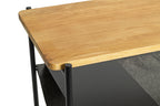 HAKU Möbel Beistelltisch aus Massivholz in Braun 60 x 38 x 50 cm