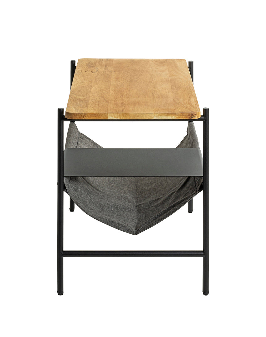 HAKU Möbel Beistelltisch aus Massivholz in Braun 60 x 38 x 50 cm