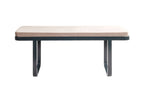 HAKU Möbel Bank aus Metall gepolstert in Anthrazit, 115 x 36 cm, H 48 cm