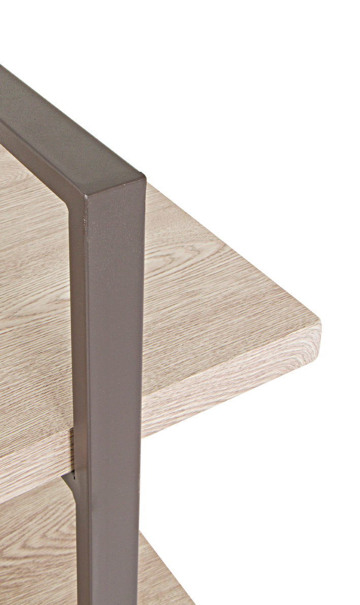 HAKU Möbel Regal aus Holzwerkstoff in Braun, 120 x 33 cm, H 178 cm
