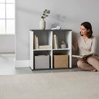 HAKU Möbel Regal aus MDF in Weiss 80 x 30 x 86 cm