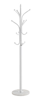 HAKU Möbel Garderobenständer aus Metall mit Marmor in Weiss 40 x 177 cm