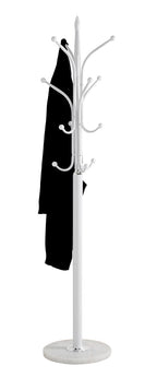 HAKU Möbel Garderobenständer aus Metall mit Marmor in Weiss 40 x 177 cm