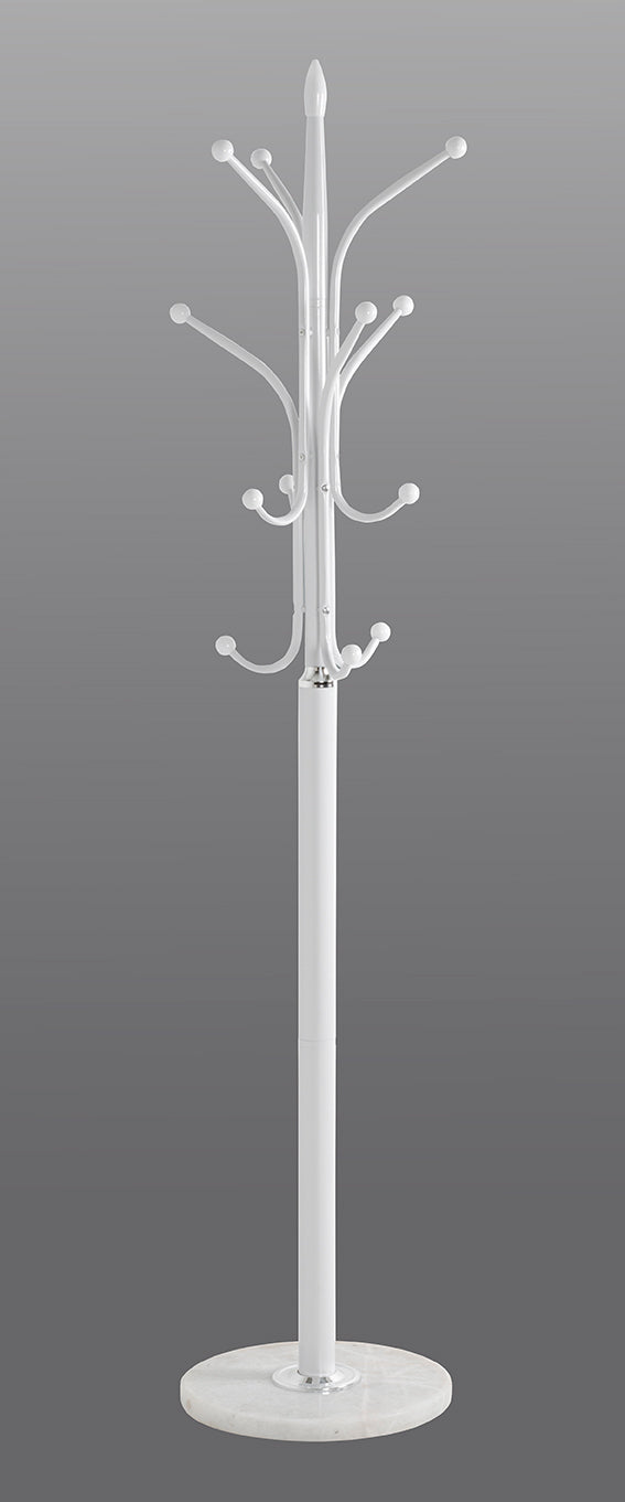 HAKU Möbel Garderobenständer aus Metall mit Marmor in Weiss 40 x 177 cm