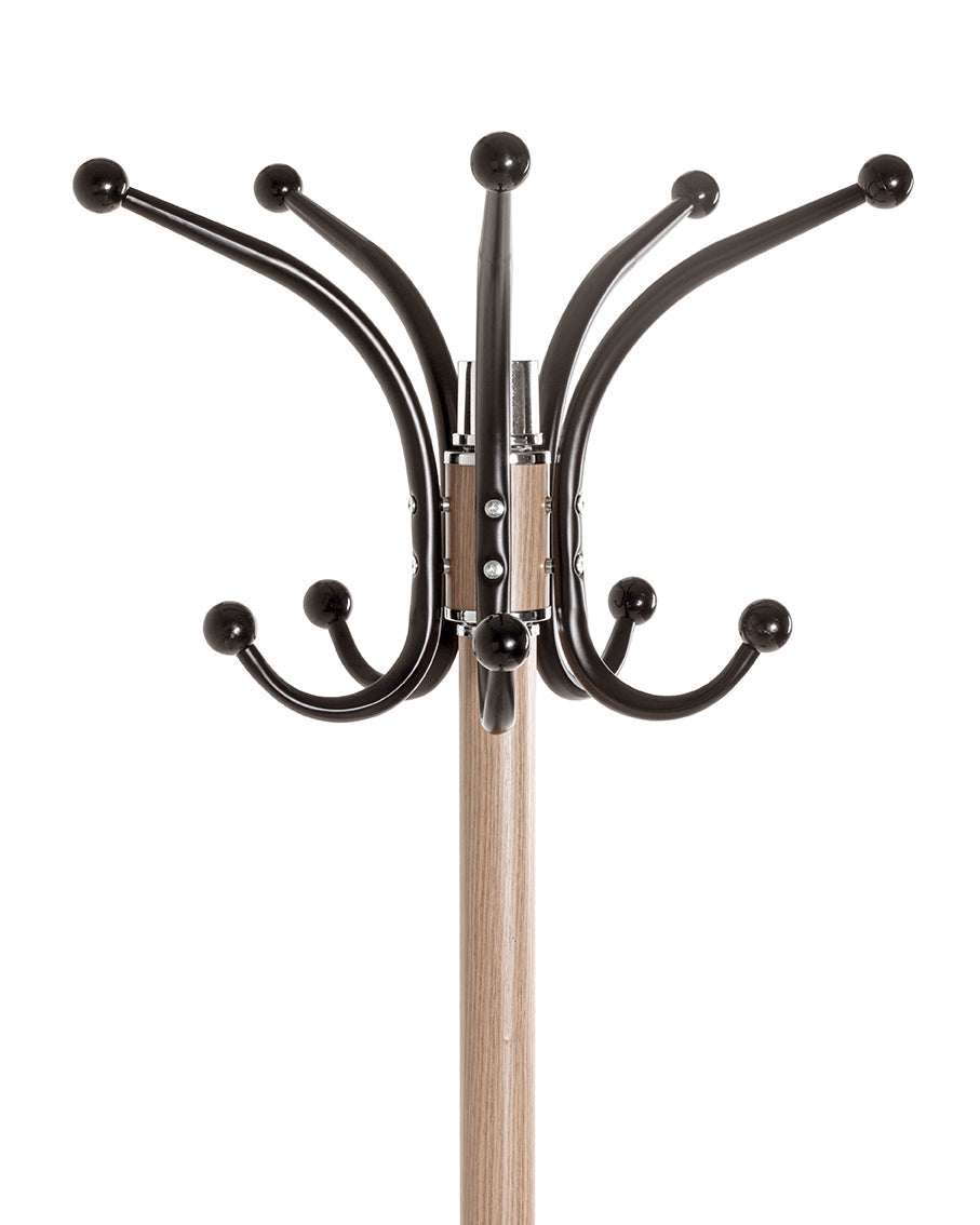 HAKU Möbel Garderobenständer aus Metall mit Marmor in Braun 40 x 175 cm