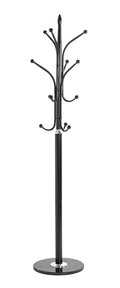 HAKU Möbel Garderobenständer aus Metall mit Marmor in Schwarz 40 x 179 cm