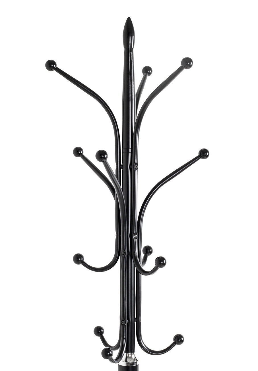 HAKU Möbel Garderobenständer aus Metall mit Marmor in Schwarz 40 x 179 cm