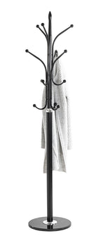 HAKU Möbel Garderobenständer aus Metall mit Marmor in Schwarz 40 x 179 cm