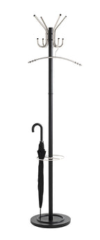 HAKU Möbel Garderobenständer aus Metall in Schwarz 36 x 182 cm