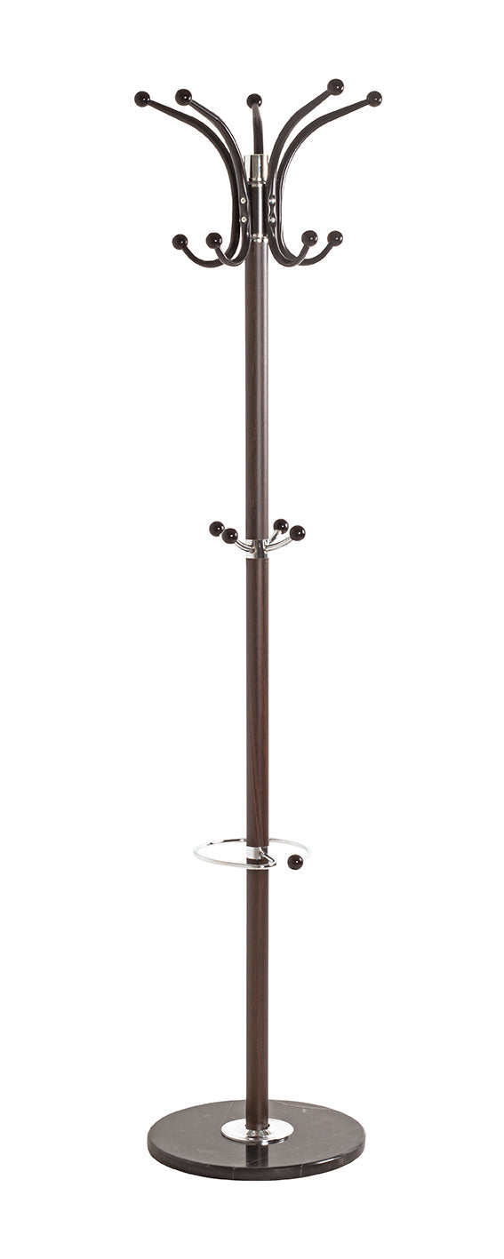 HAKU Möbel Garderobenständer aus Metall mit Marmor in Braun 39 x 171 cm