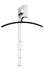 HAKU Möbel Wandgarderobe aus Metall 4 x 20 x 70 cm in Chrom, Weiss