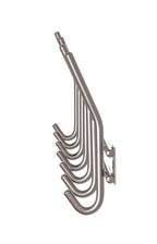 HAKU Möbel Garderobenleiste aus Metall gebürstet in Silber 54 x 5 x 16 cm
