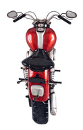 HAKU Möbel Wandgarderobe aus Metall Motiv Motorrad in Schwarz