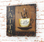 HAKU Möbel Wandgarderobe aus MDF Motiv Kaffeetasse in Rot