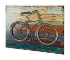 HAKU Möbel Wandgarderobe aus MDF Motiv Fahrrad in Braun
