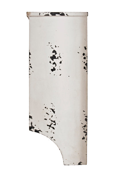 HAKU Möbel Wandgarderobe aus MDF Motiv Schriftzug in Weiss 65 x 15 x 40 cm