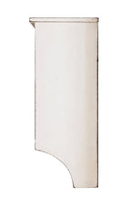 HAKU Möbel Wandgarderobe aus MDF Motiv Schriftzug in Weiss 76 x 15 x 40 cm