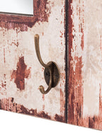 HAKU Möbel Wandgarderobe aus MDF Motiv Schriftzug in Grau 52 x 10 x 80 cm