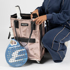 HULKEN Mesh-Tasche mit Rollen, ideal für Wäsche und Spielzeug-Organizer.