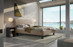 Hasena Cristina Polsterbett – 140 x 200 cm, 25 cm, Pace sand