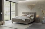Hasena Reina Boxspringbett – 140 x 200 cm, Lovely-Top, Pace grey