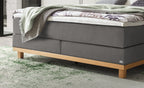 Hasena Cecilia Boxspringbett – 160 x 200 cm, Glamour-Top, Pace light grey