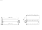Hasena Forti Bettgestell – 120 x 200 cm, 20 cm, MDF weiss deckend, lackiert