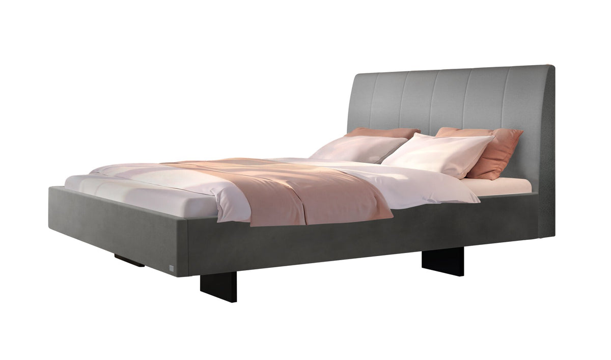 Hasena Camila Polsterbett – 140 x 200 cm, Monet steel