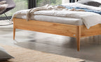 Hasena Fanano Bett mit Polsterkopfteil – 160 x 200 cm, 25 cm, Nussbaum, geölt