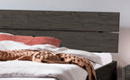 Hasena Duno Massivholzbett – 100 x 200 cm, 25 cm, Akazie Vintage brown, lackiert