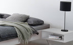 Hasena Calvari Bettgestell – 100 x 200 cm, 20 cm, MDF weiss deckend, lackiert