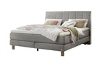 Hasena Reina Boxspringbett – 140 x 200 cm, Glamour-Top, Monet steel