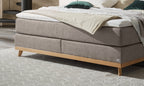 Hasena Imelda Boxspringbett – 160 x 200 cm, Glamour-Top, Pace light grey