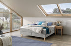 Hasena Carlota Boxspringbett – 140 x 200 cm, Lovely-Top, Pace light grey