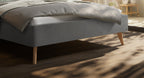 Hasena Reyes Polsterbett – 160 x 200 cm, 20 cm, Pace light grey