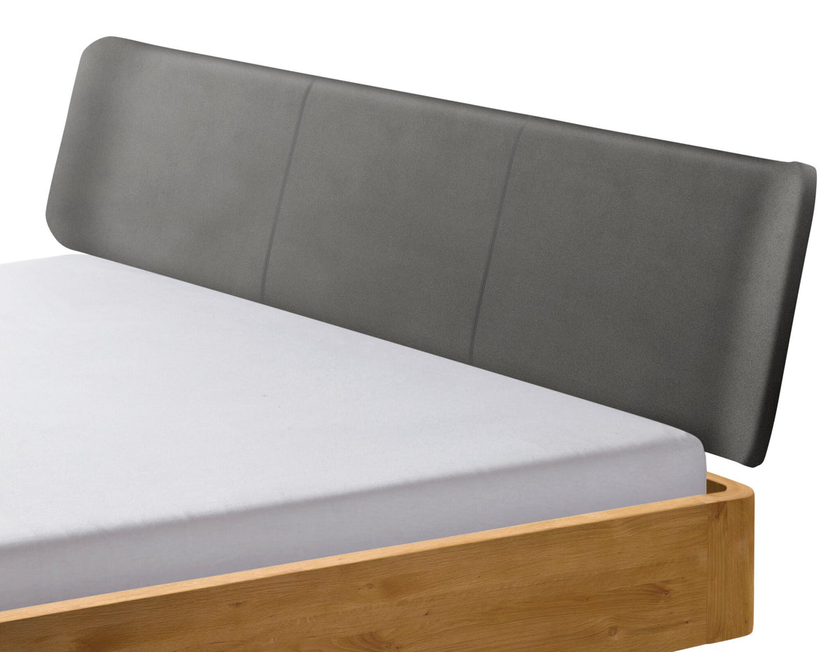 Hasena Boga Polsterkopfteil – 90 cm, Real ecru (enthält nichttextile Teile tierischen Ursprungs)
