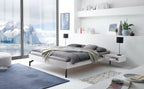 Hasena Cardella Bettgestell – 100 x 200 cm, MDF weiss deckend, lackiert